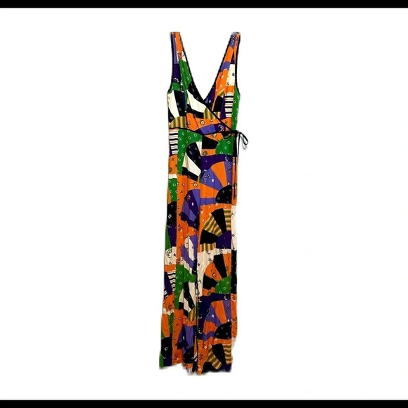 Urban Outfitters Pants - Urban Outfitters Patchwork Multimedia Jumpsuit Orange Green Black​​​​